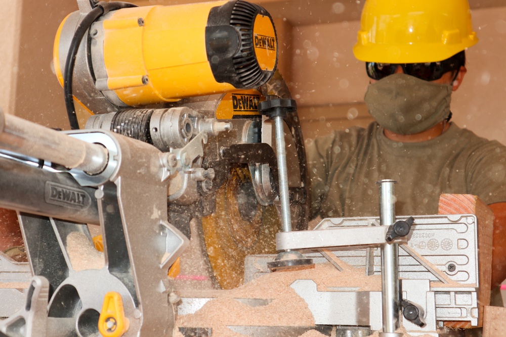 230th Engineers construct platforms during COVID-19 operations