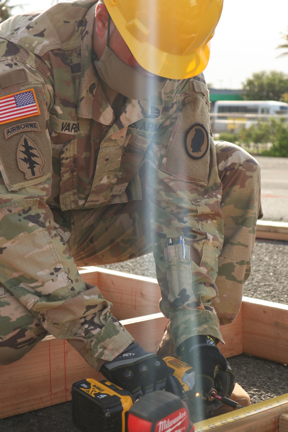 230th Engineers construct platforms during COVID-19 operations