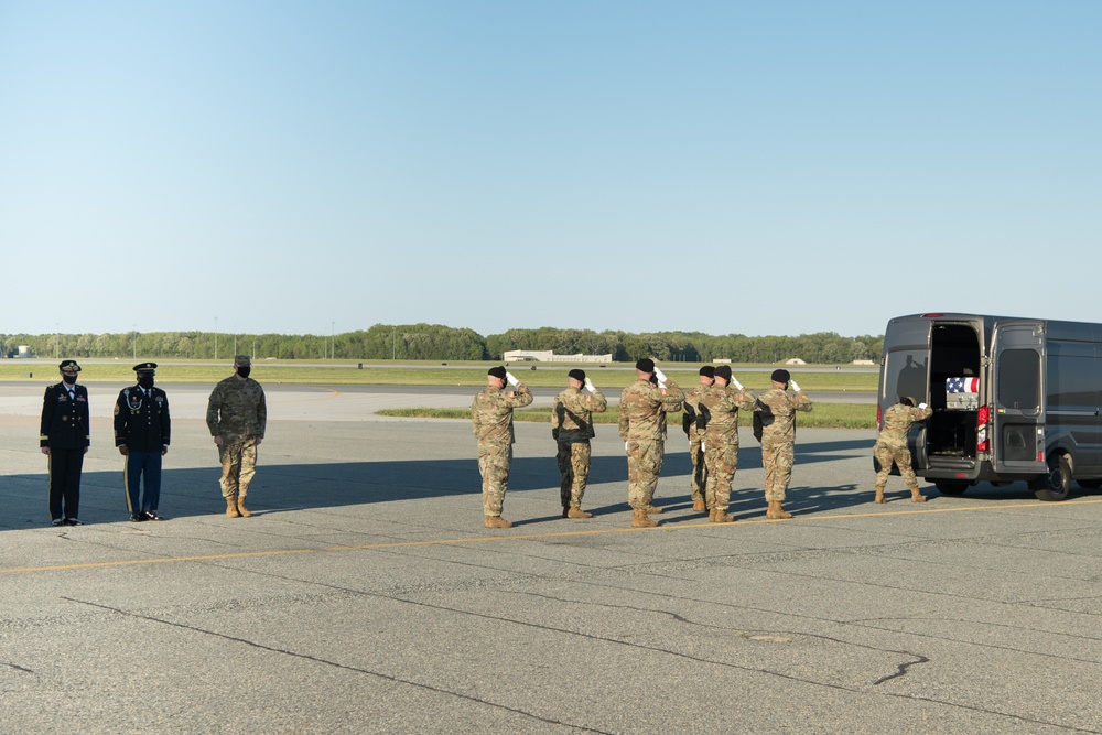 The dignified transfer of Sgt. Christopher W. Curry