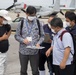 Members of the Okinawan Government Sample Soil on MCAS Futenma