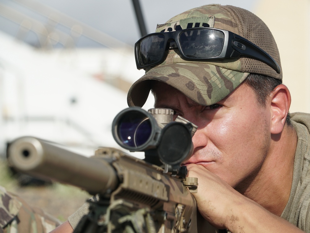 Task Force Guardian Snipers practice Graded Range Estimation