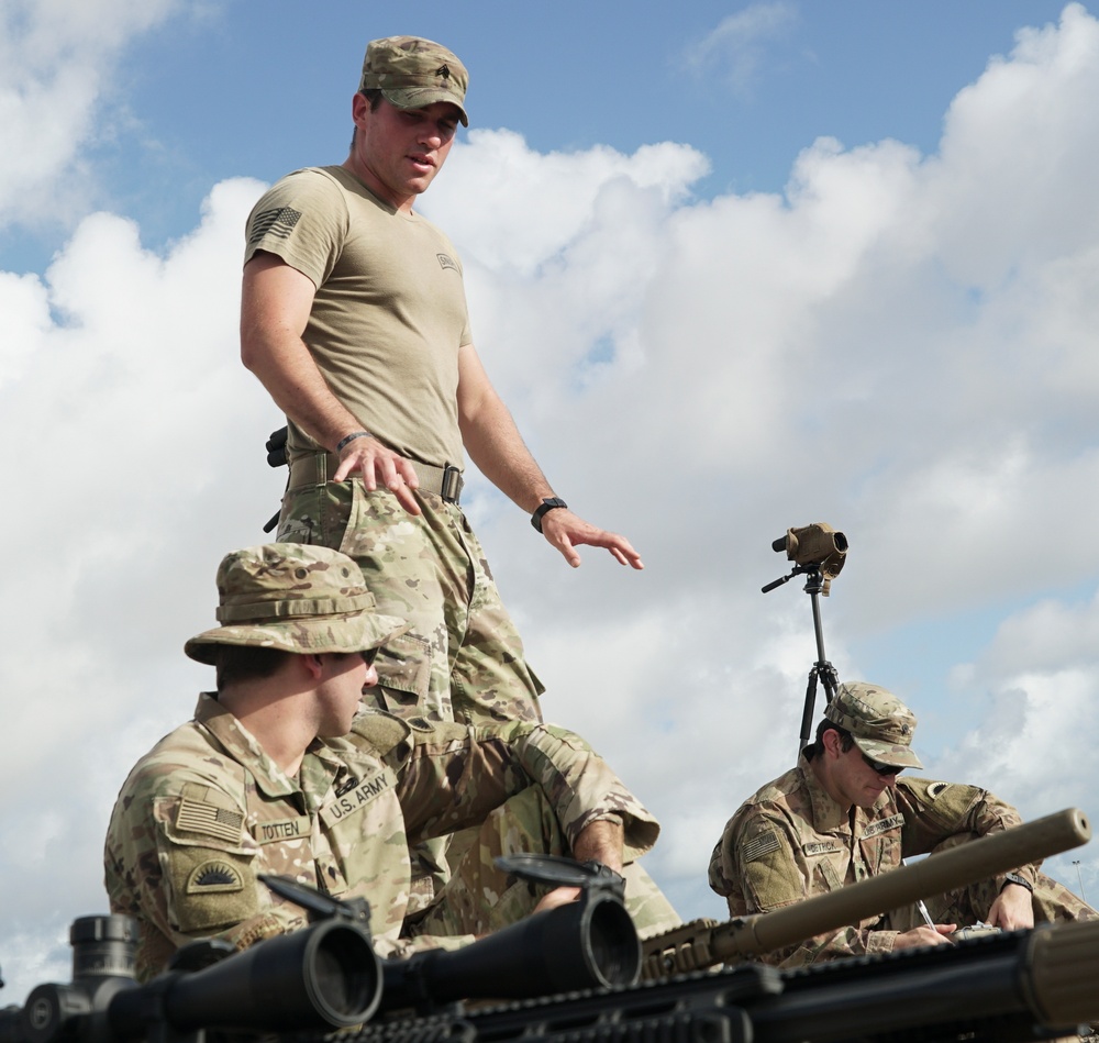 Task Force Guardian Snipers practice Graded Range Estimation