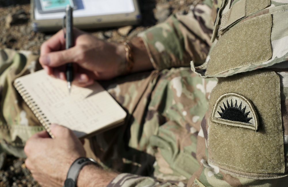 Task Force Guardian Snipers practice Graded Range Estimation