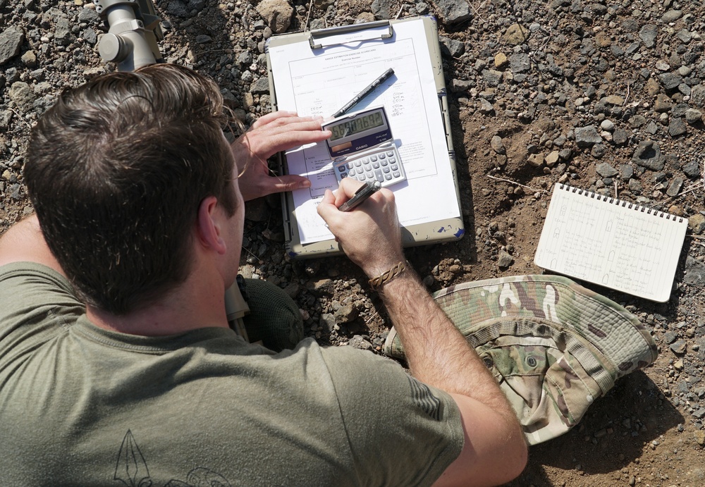 Task Force Guardian Snipers practice Graded Range Estimation