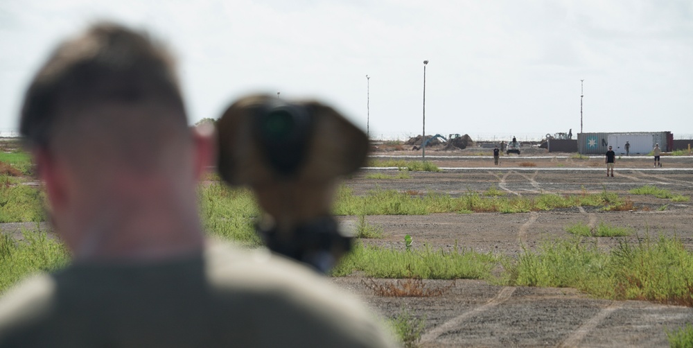 Task Force Guardian Snipers practice Graded Range Estimation