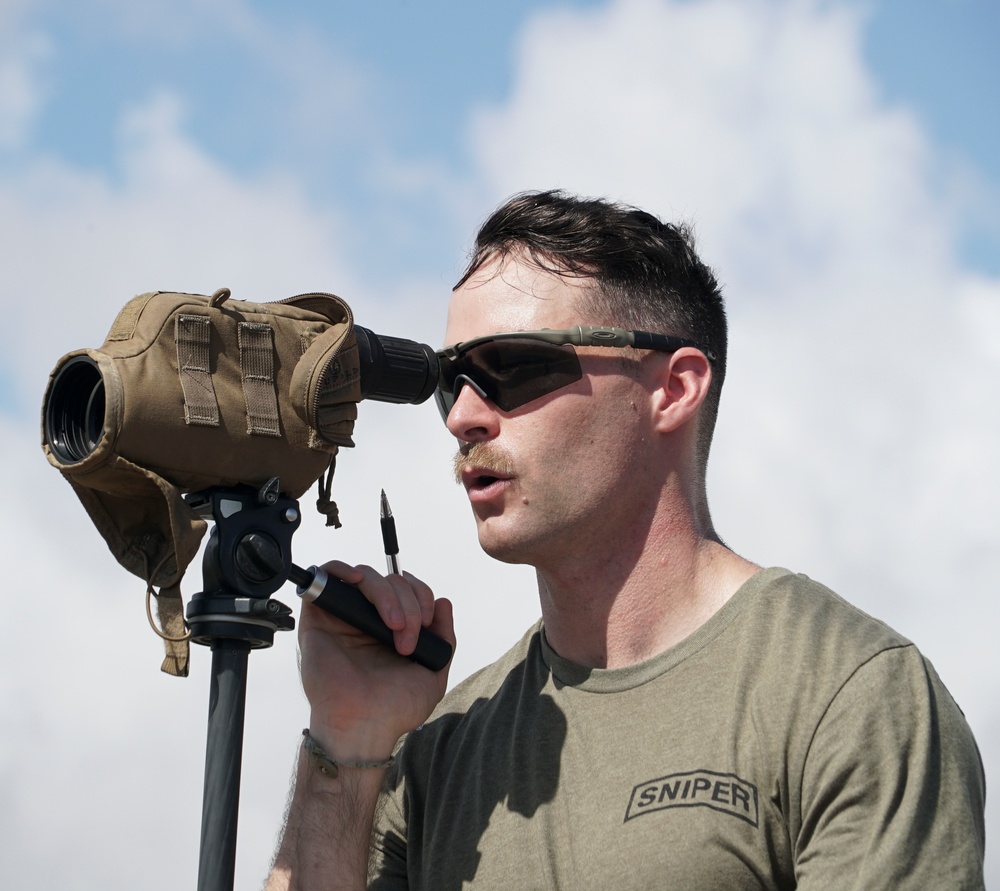 Task Force Guardian Snipers practice Graded Range Estimation