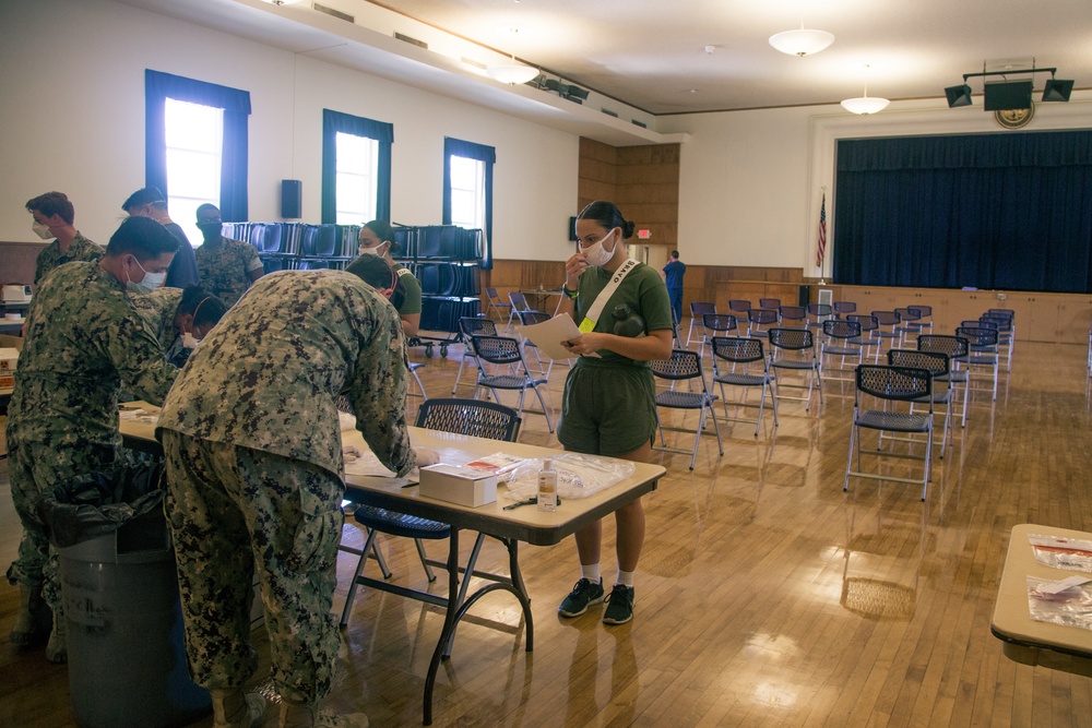 COVID-19 testing for arriving poolees at The Citadel