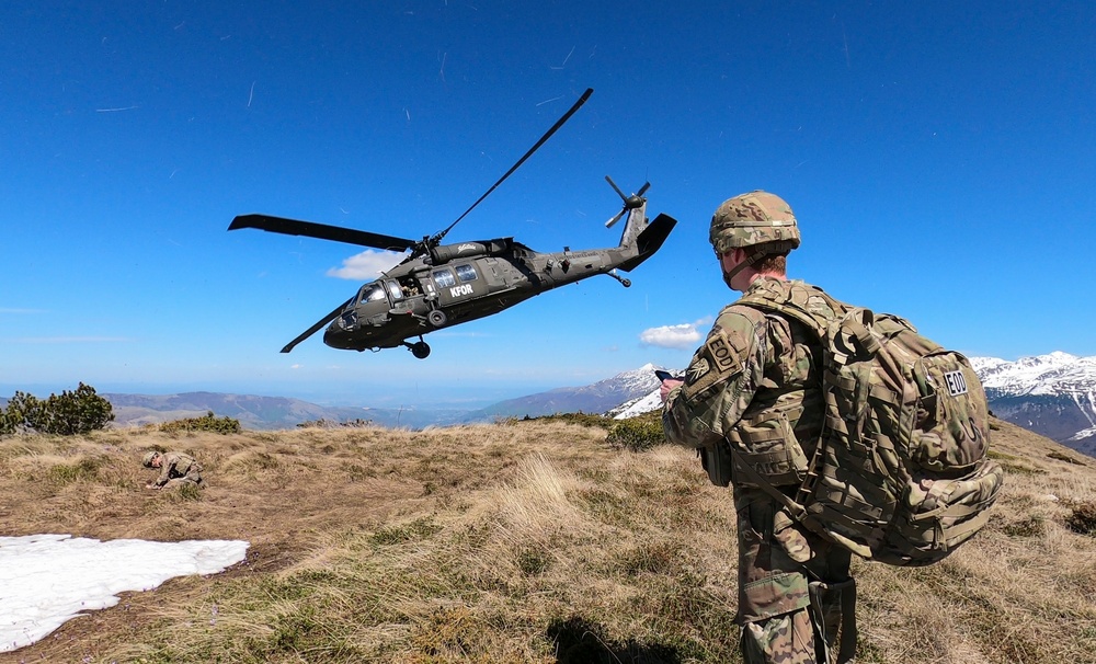 KFOR RC-E clears Sar Mountain Range landing site of ordnance