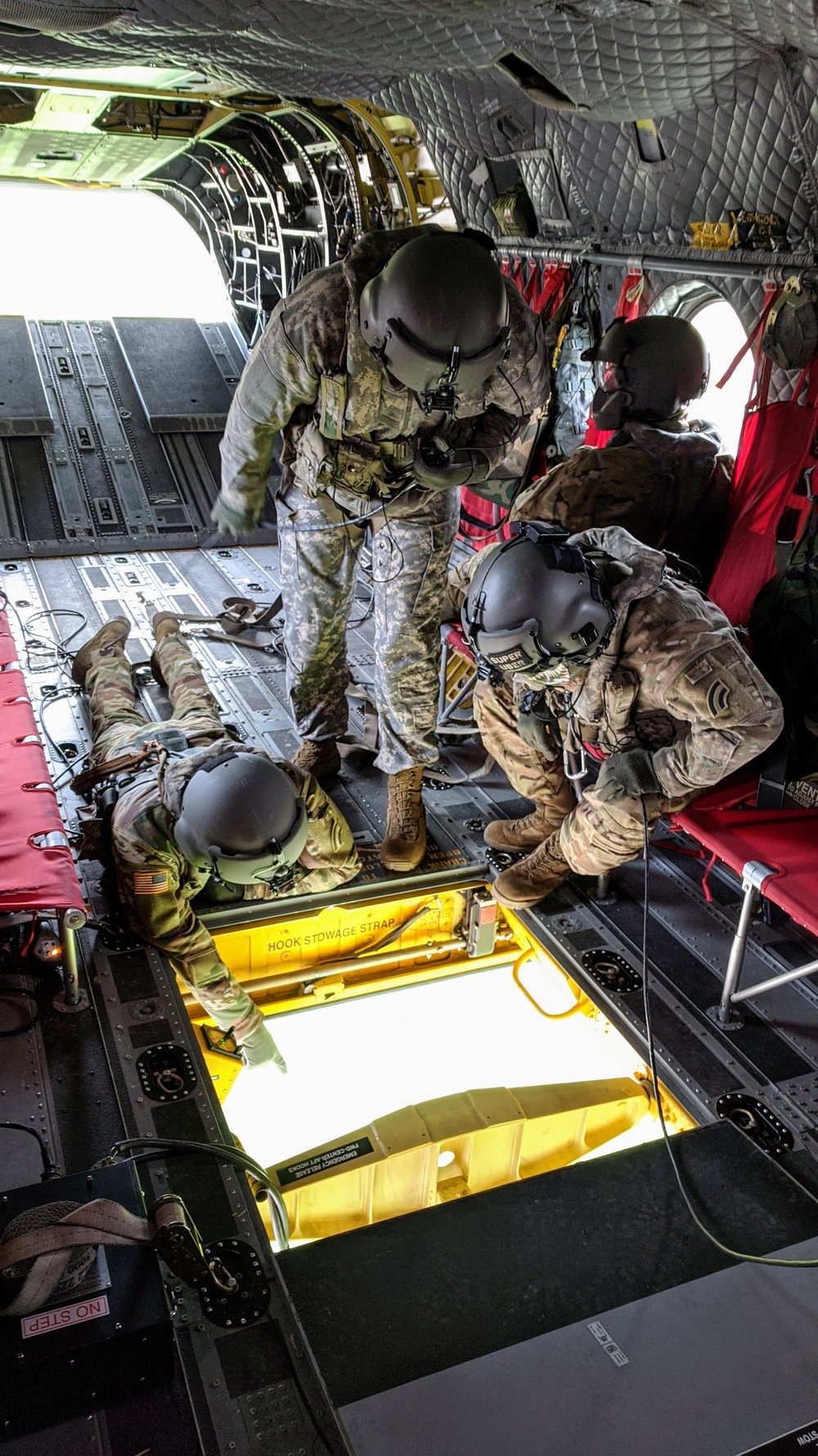 NY Army National Guard helicopter crews conduct water bucket training over Lake Ontario