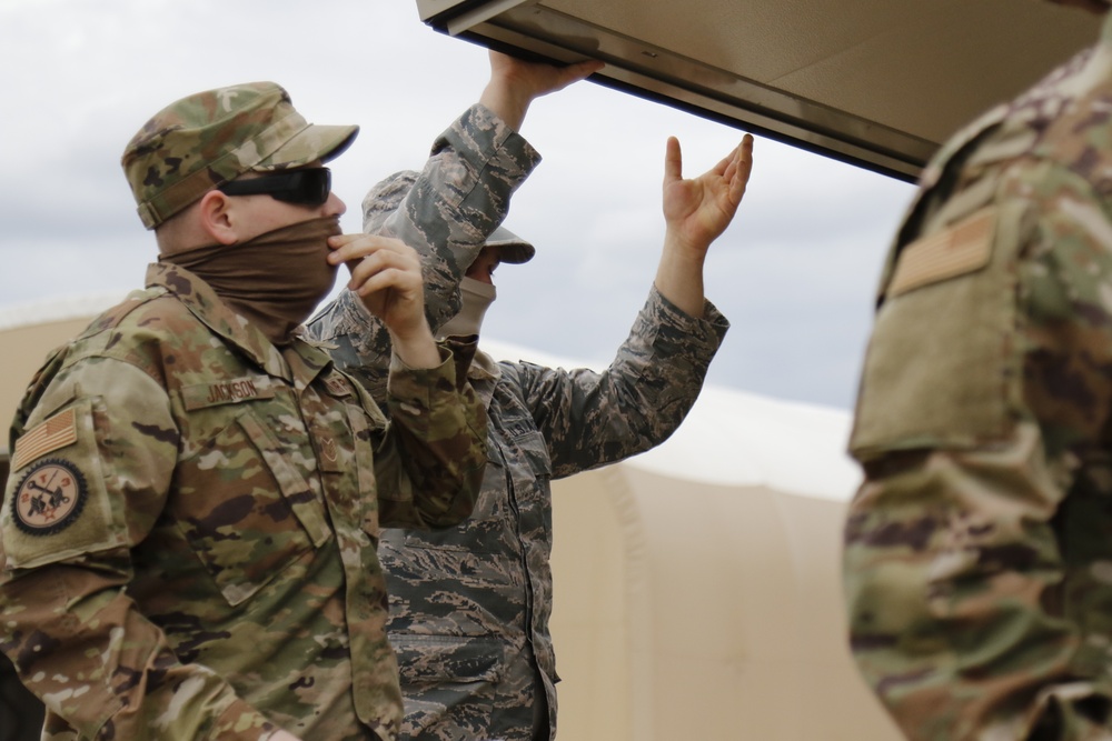 185th ARW prepare mobile office trailer