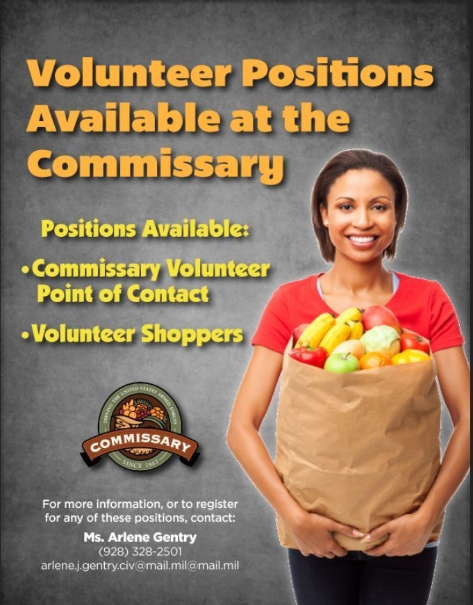 Yuma Proving Ground Commissary looking for volunteers to shop for those that cannot