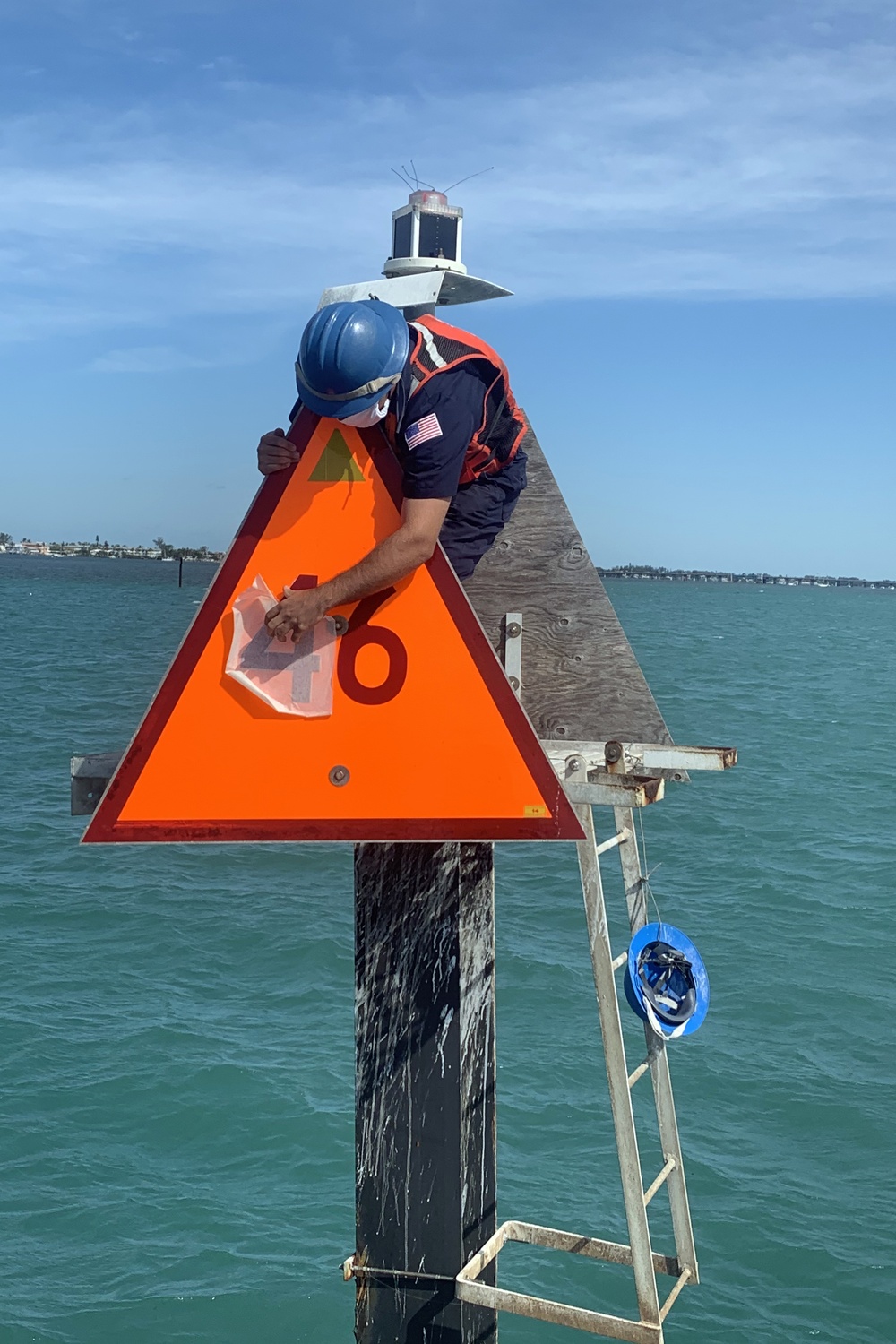 Coast Guard Aids to Navigation Team St. Petersburg services navigation marker