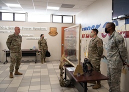 The space mission continues during COVID-19; USSF leaders visit VAFB