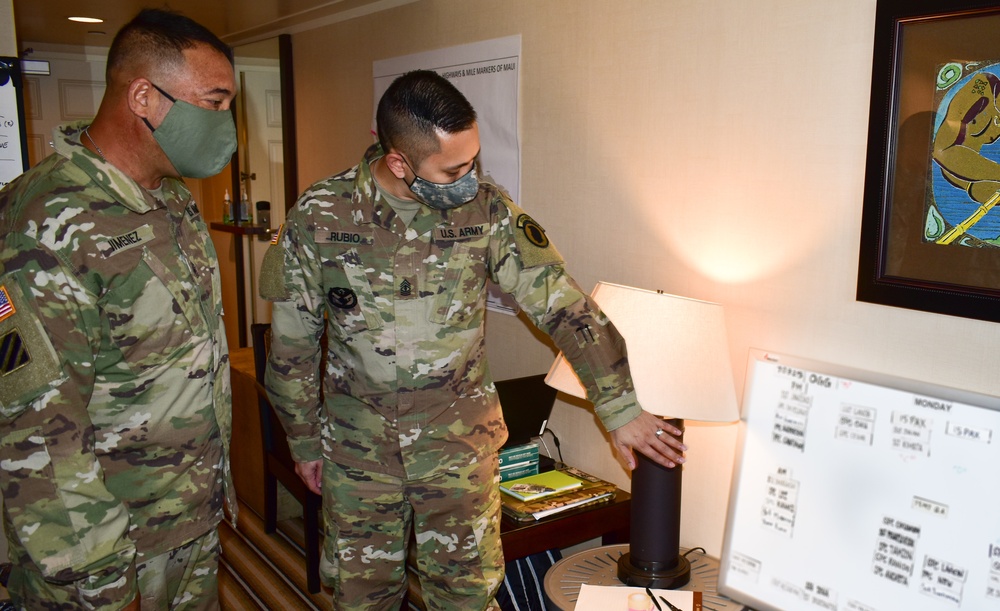 Brig. Gen. Kaoiwi visit troops on Maui, Moloka'i and Lanai