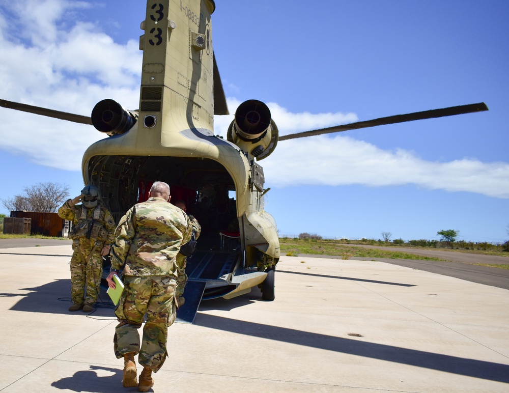 Brig. Gen. Kaoiwi visit troops on Maui, Moloka'i and Lanai