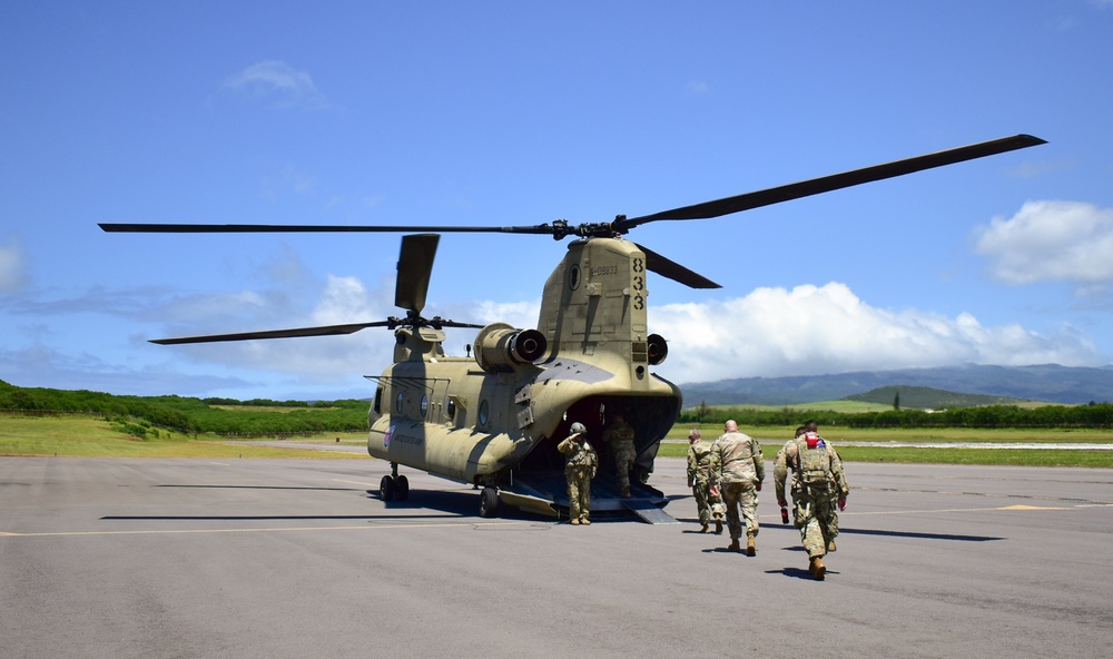 Brig. Gen. Kaoiwi visit troops on Maui, Moloka'i and Lanai