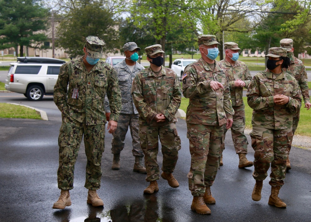 Maj. Gen. William B. Hall visits Joint Base McGuire-Dix-Lakehurst, Nj