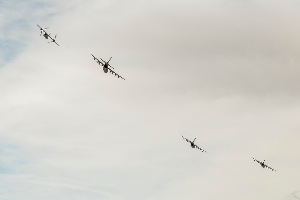 Cannon AFB Salutes Front Line Workers with Flyover