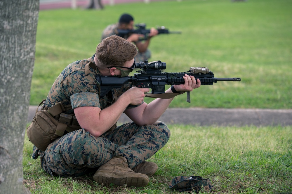 31st MEU Marines practice fundamental marksmanship skills
