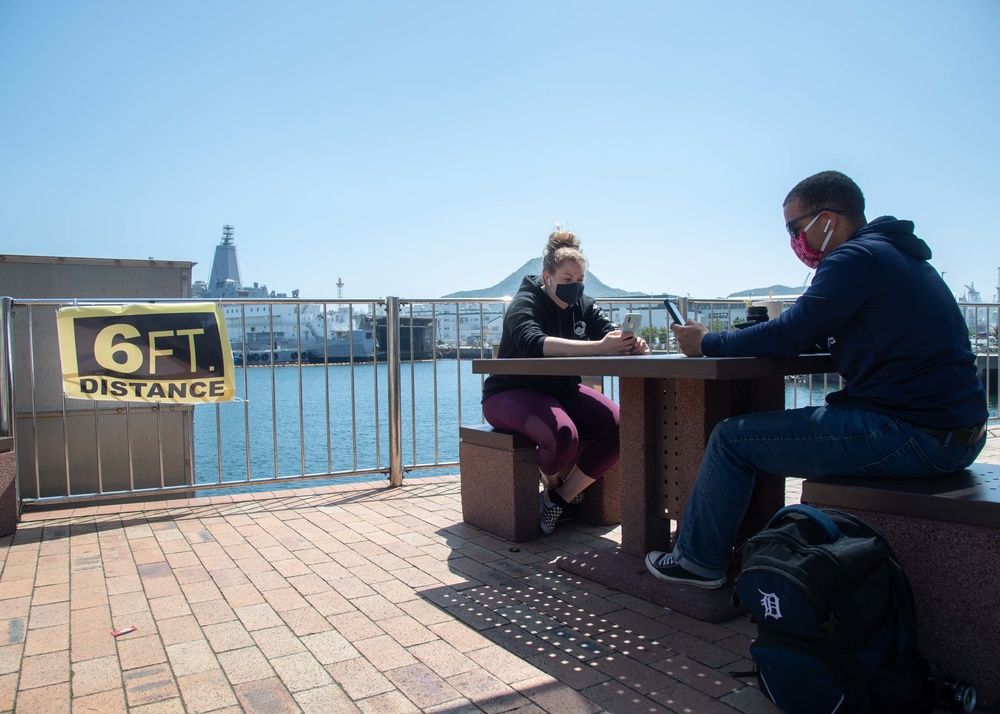 Sailors Eating Separated