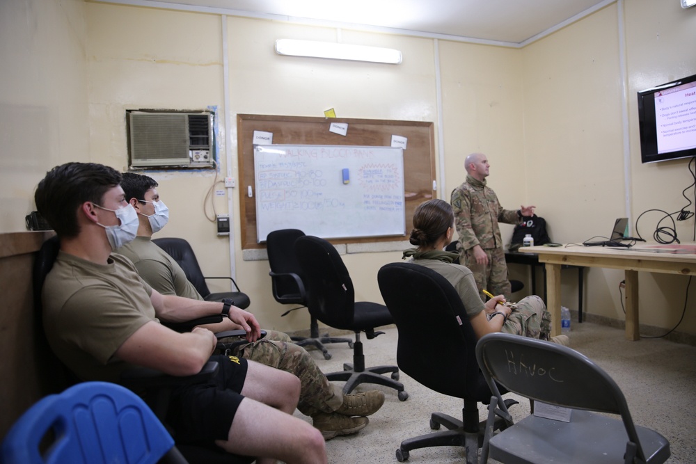 Providing First Aid to a Military Working Dog with a Heat Injury