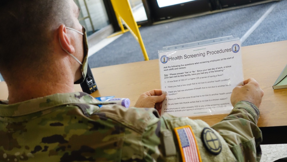 Missouri soldiers conduct medical screenings at government facilities