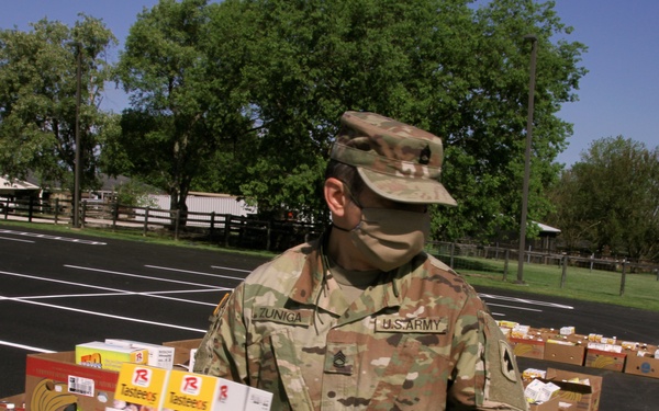 Kentucky Food Bank works with the Guard to provide to community