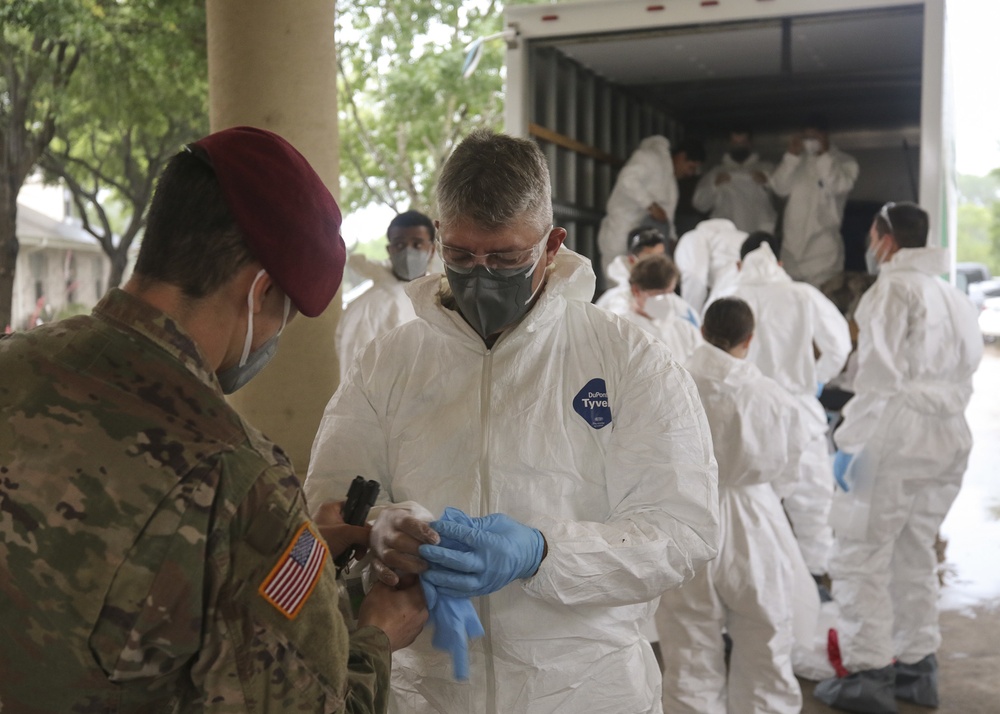 National Guard Soldiers begin nursing home disinfection mission