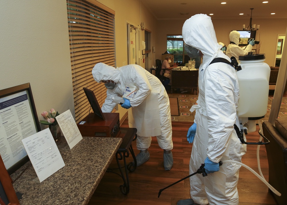 National Guard Soldiers begin nursing home disinfection mission