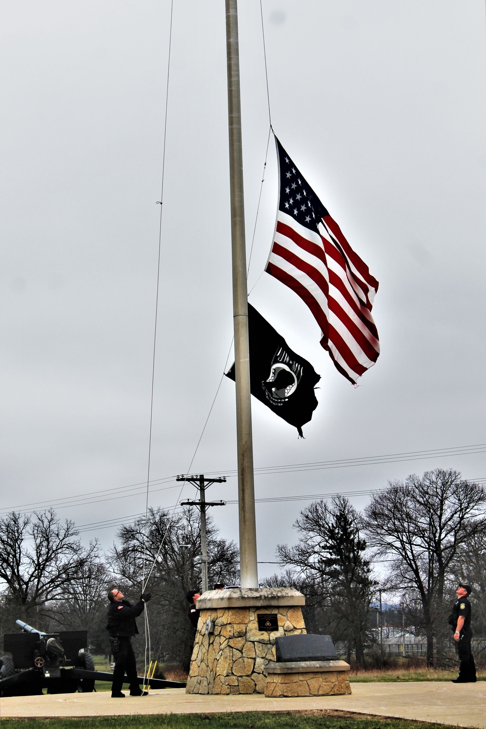 Police officers complete flag duty at Fort McCoy