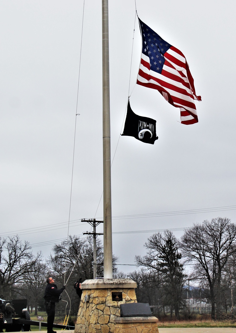 Police officers complete flag duty at Fort McCoy