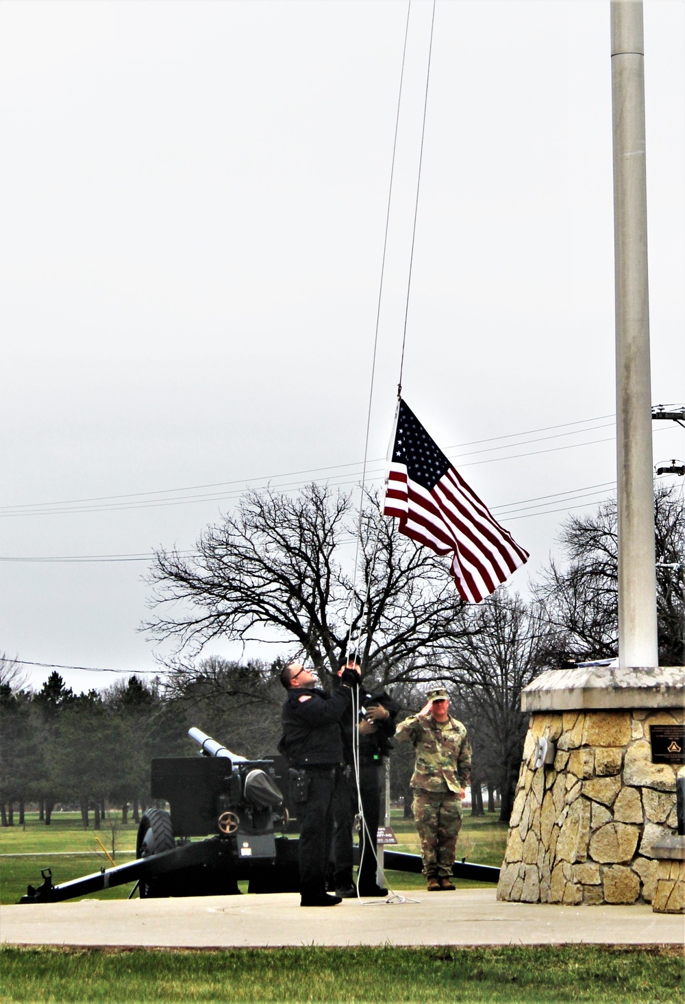 Police officers complete flag duty at Fort McCoy