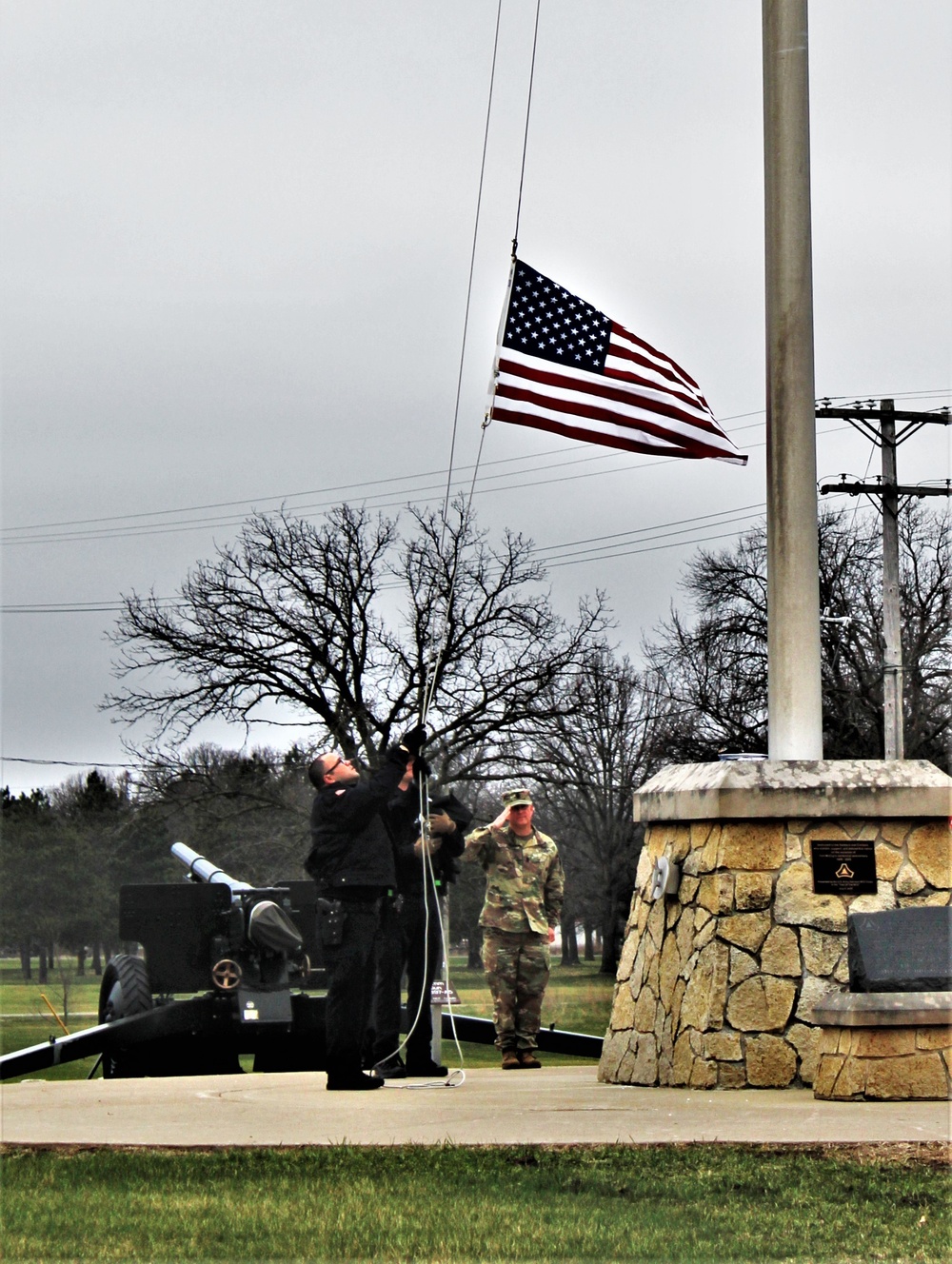 Police officers complete flag duty at Fort McCoy