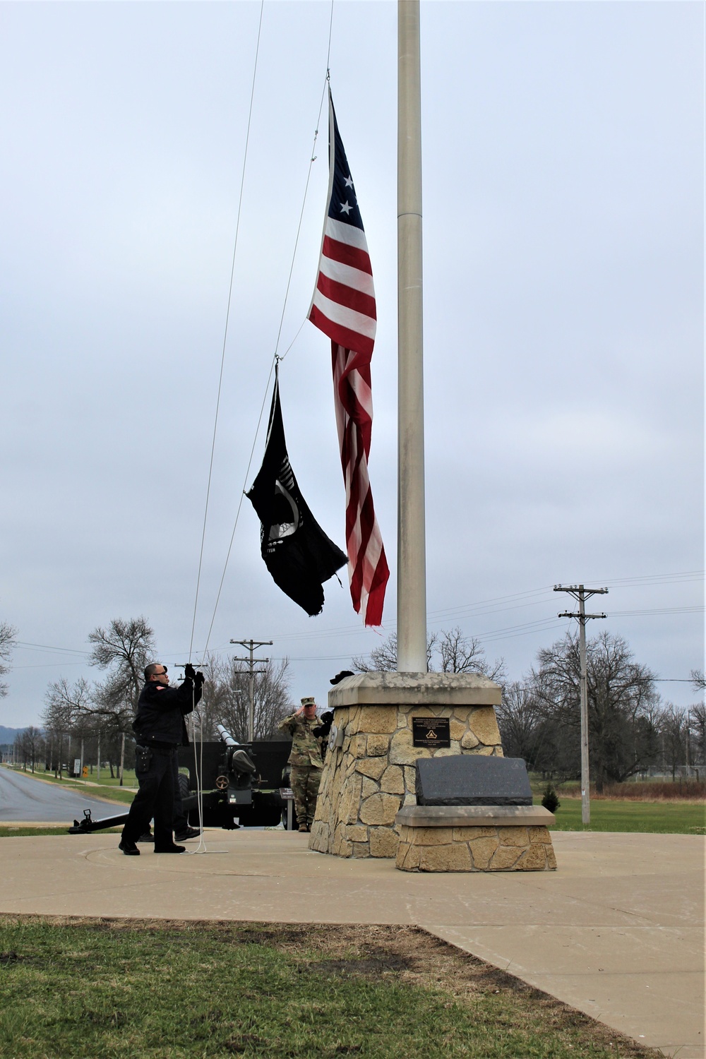 Police officers complete flag duty at Fort McCoy