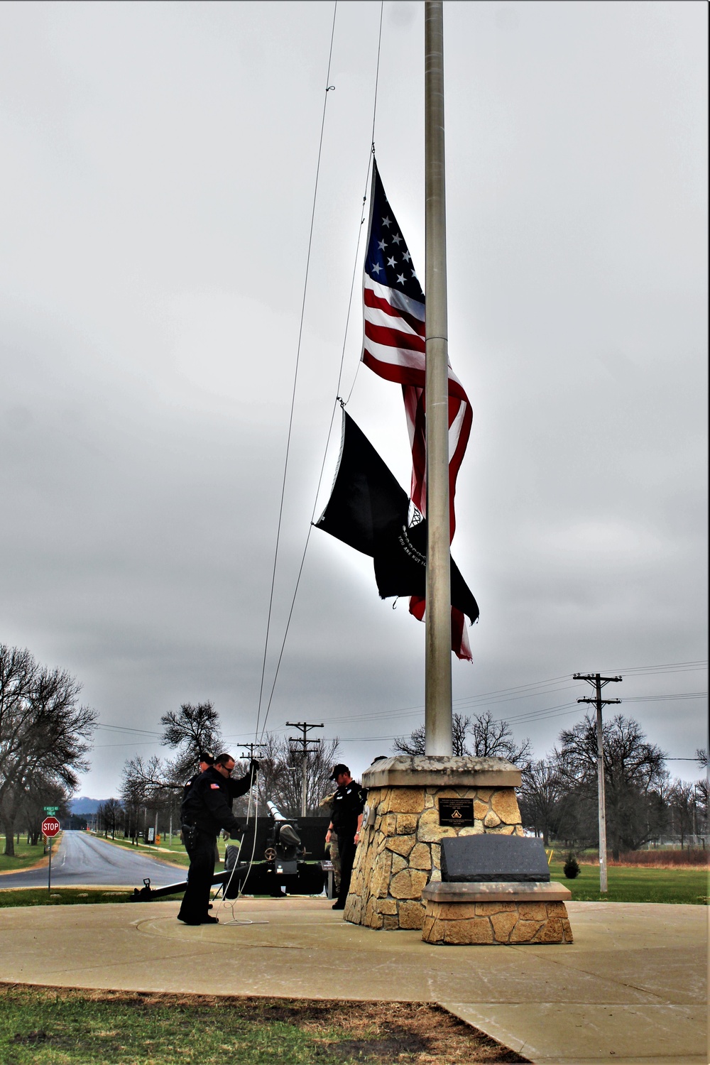 Police officers complete flag duty at Fort McCoy