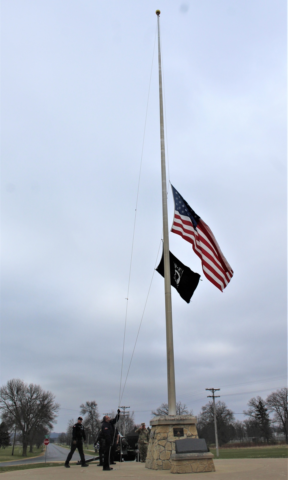 Police officers complete flag duty at Fort McCoy