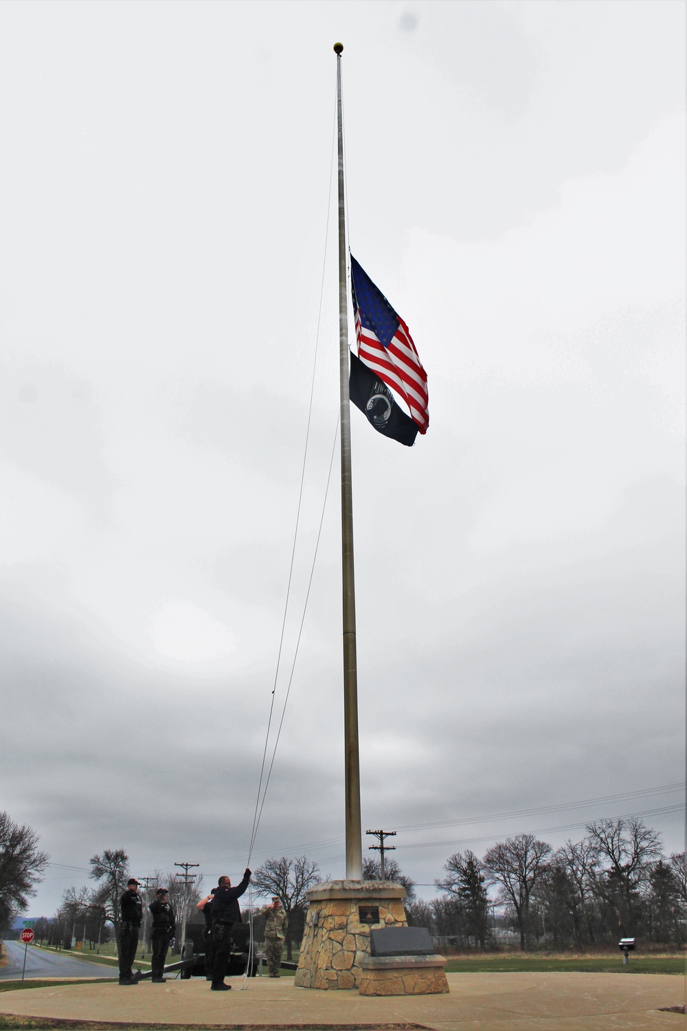 Police officers complete flag duty at Fort McCoy