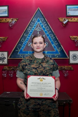 2nd Intel Bn Marine recognized for fundraising during COVID-19 outbreak