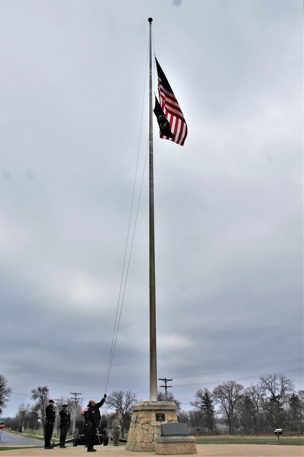 Police officers complete flag duty at Fort McCoy