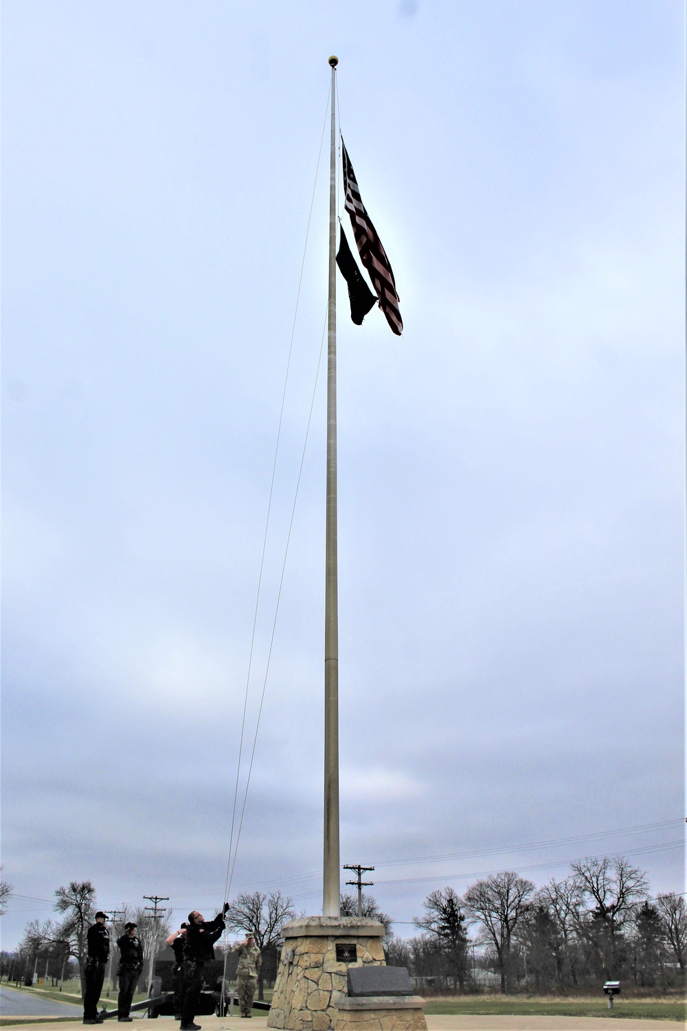 Police officers complete flag duty at Fort McCoy