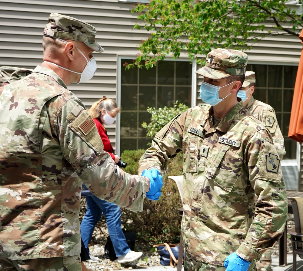 Pa. National Guard troops recognized for Gracedale Nursing Home mission