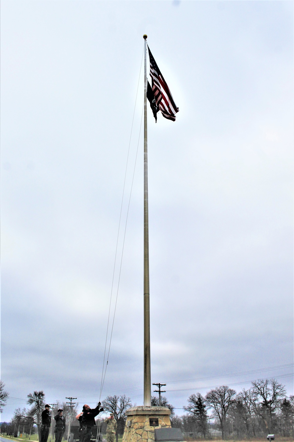 Police officers complete flag duty at Fort McCoy