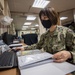 USNS Mercy Sailor Works in the Supply Office