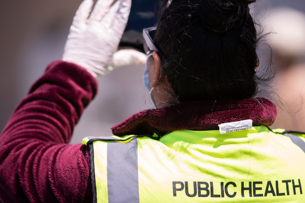 NJ ANG flyover honors essential personnel at testing sites