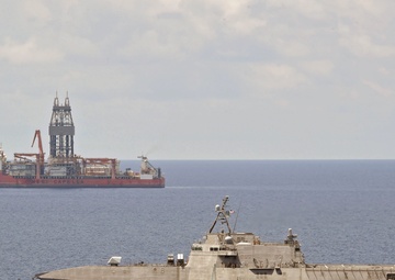 U.S. Navy maintains persistent presence near West Capella