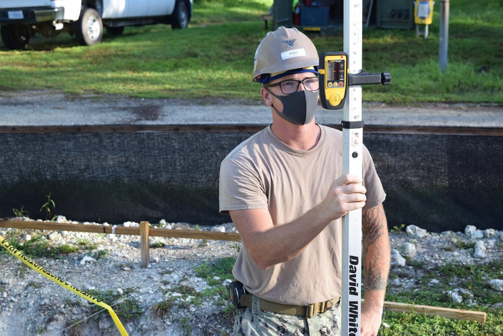 U.S. Navy Seabees from NMCB-5’s Detail Diego Garcia support the U.S. Air Force