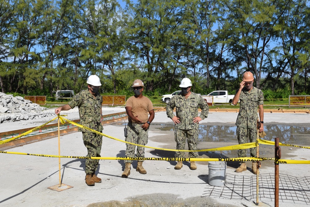 U.S. Navy Seabees from NMCB-5’s Detail Diego Garcia support the U.S. Air Force