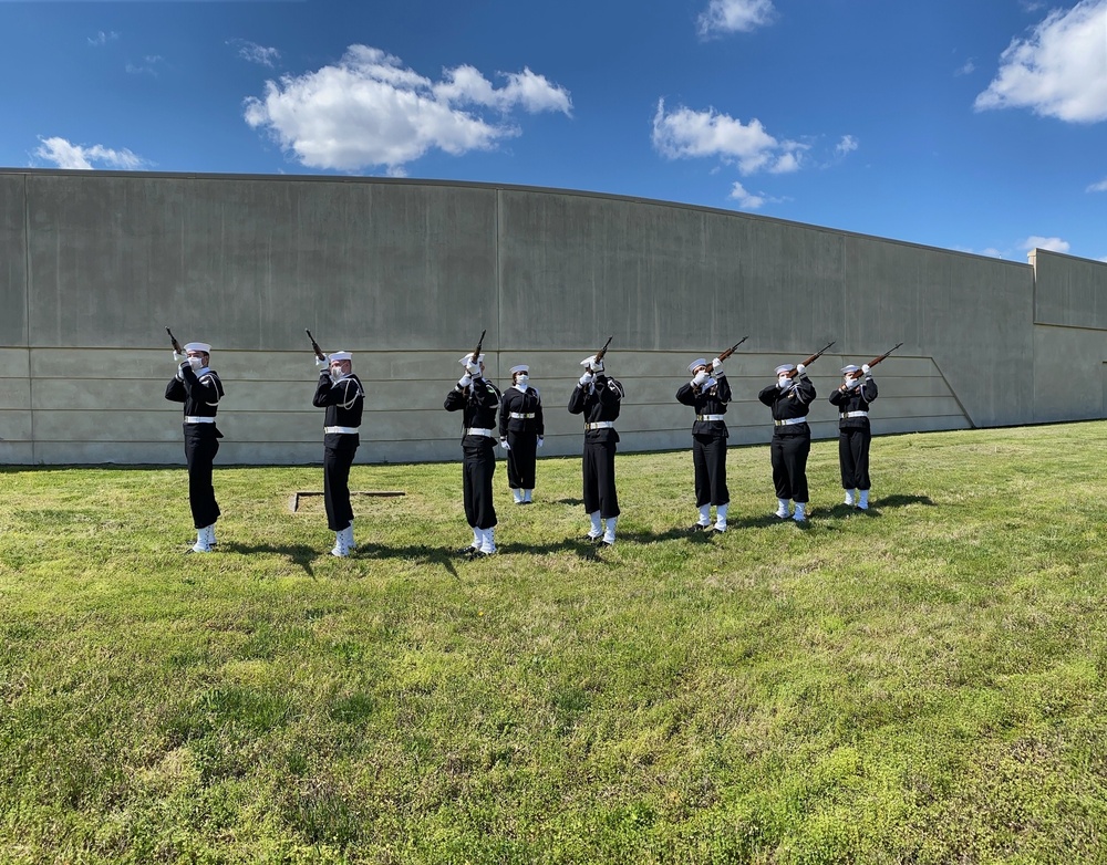 Ceremonial Guard Firing Party Train in Face Coverings