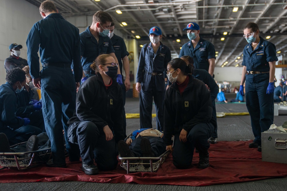 USS Ronald Reagan (CVN 76) Mass Casualty Drill