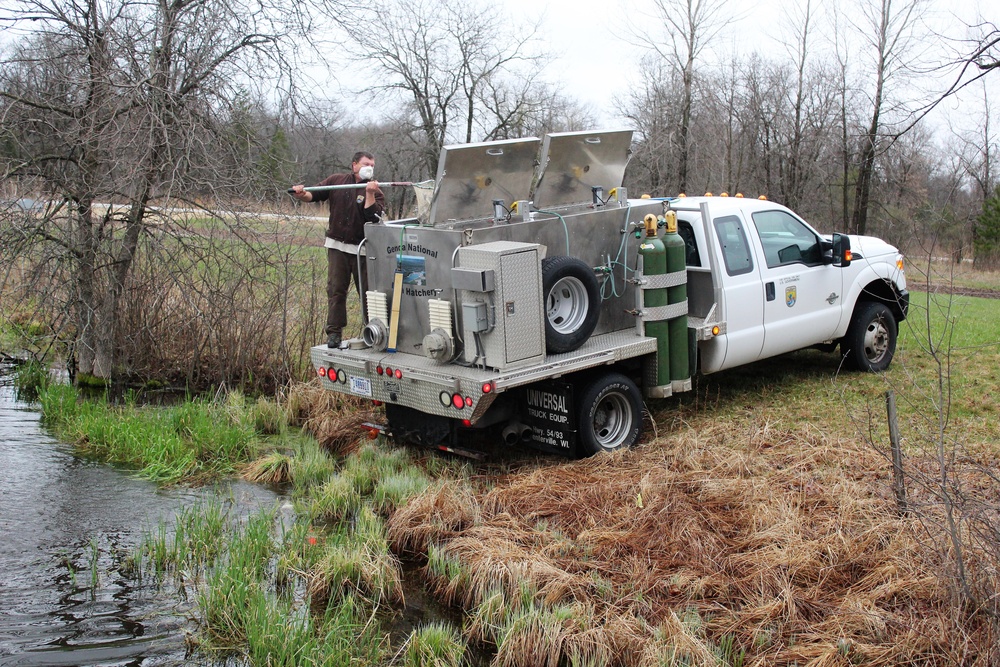 Thousands of rainbow trout stocked at Fort McCoy in time for 2020 fishing season